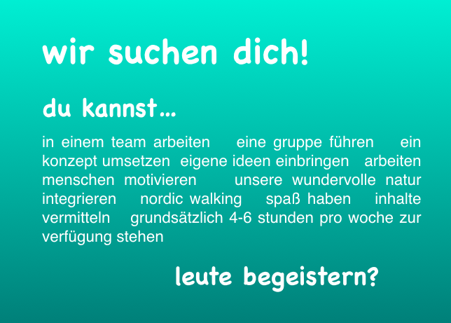 gang.art Stellenanzeige Stellenanzeige